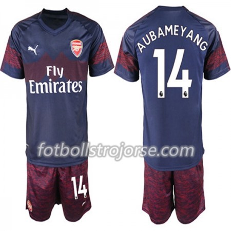 Arsenal Matchtröjor Pierre-Emerick Aubameyang 14 Barn Borta Fotbollströja 2018-2019